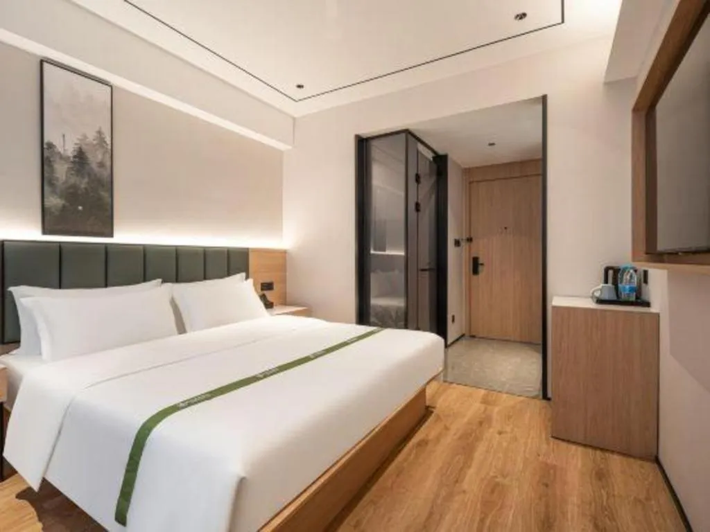 Bed in GreenTree Inn Bengbu Huaihe Walking Street