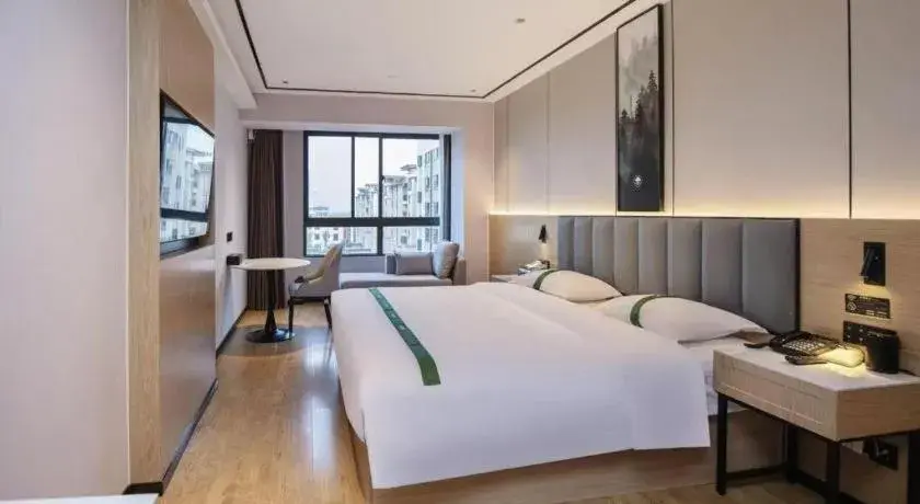 Bed in GreenTree Inn Bengbu Huaihe Walking Street Bed in GreenTree Inn Bengbu Huaihe Walking Street