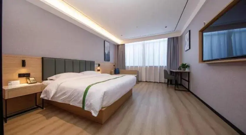 Bed in GreenTree Inn Bengbu Huaihe Walking Street Bed in GreenTree Inn Bengbu Huaihe Walking Street