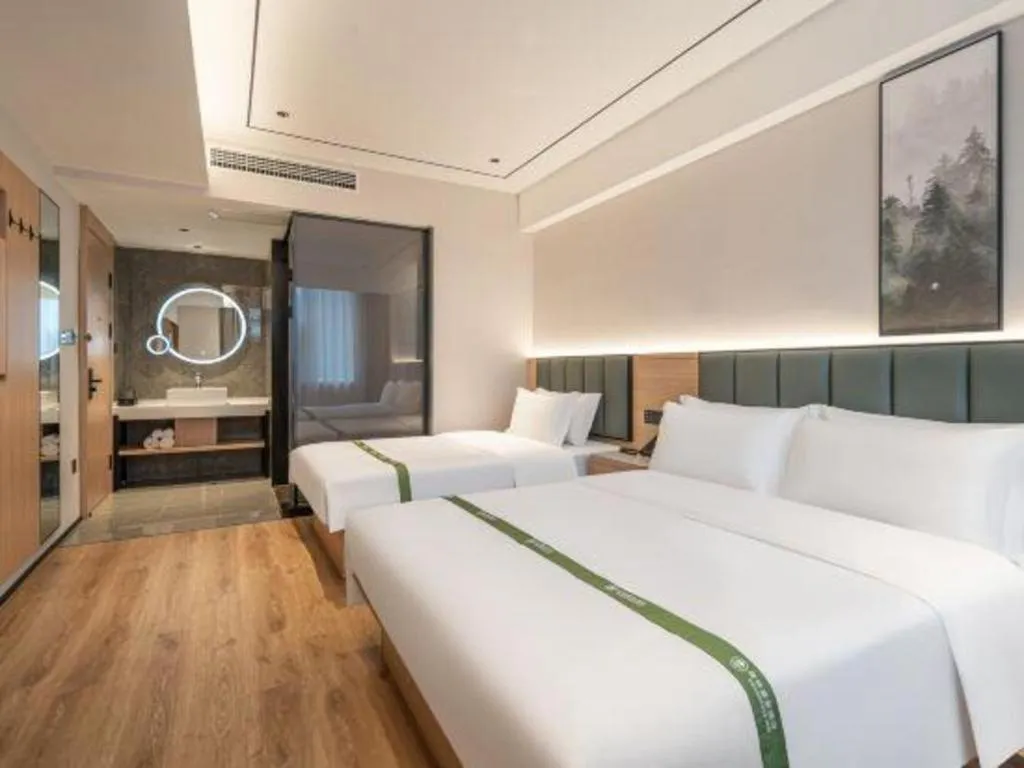 Bed in GreenTree Inn Bengbu Huaihe Walking Street