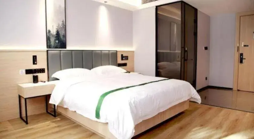 Bed in GreenTree Inn Bengbu Huaihe Walking Street Bed in GreenTree Inn Bengbu Huaihe Walking Street