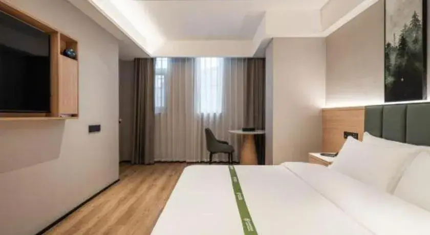 Bed in GreenTree Inn Bengbu Huaihe Walking Street Bed in GreenTree Inn Bengbu Huaihe Walking Street