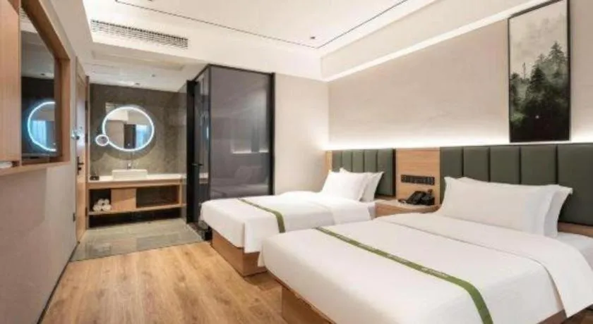 Bed in GreenTree Inn Bengbu Huaihe Walking Street