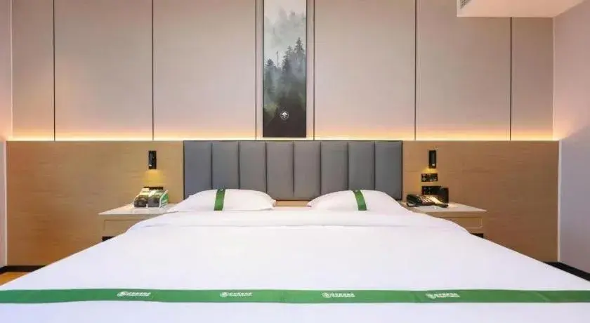 Bed in GreenTree Inn Bengbu Huaihe Walking Street Bed in GreenTree Inn Bengbu Huaihe Walking Street