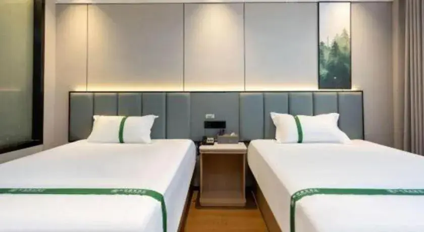 Bed in GreenTree Inn Bengbu Huaihe Walking Street Bed in GreenTree Inn Bengbu Huaihe Walking Street