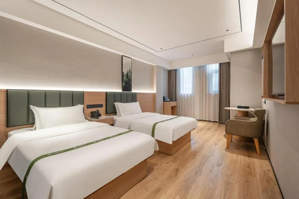 Bed in GreenTree Inn Bengbu Huaihe Walking Street