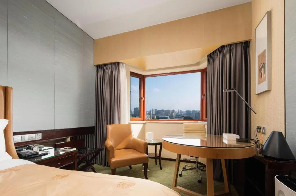 Bed in Shijiazhuang International Building Hotel