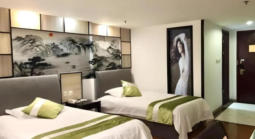 Bed in GreenTree Inn Taicang Baolong Square Hotel