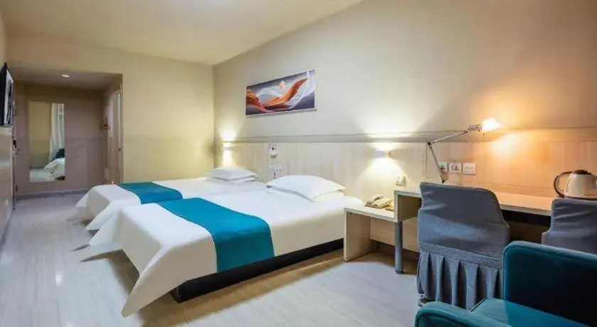 Bed in Jinjiang Inn Taiyuan Longtan Park Bed in Jinjiang Inn Taiyuan Longtan Park