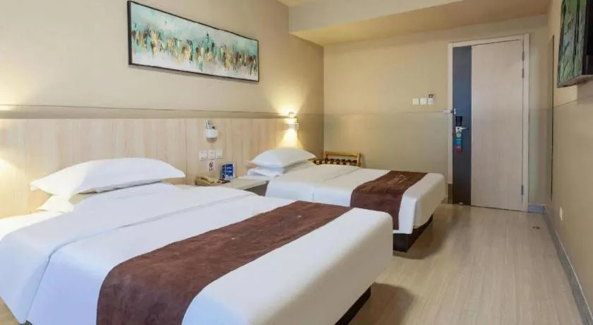 Bed in Jinjiang Inn Taiyuan Longtan Park