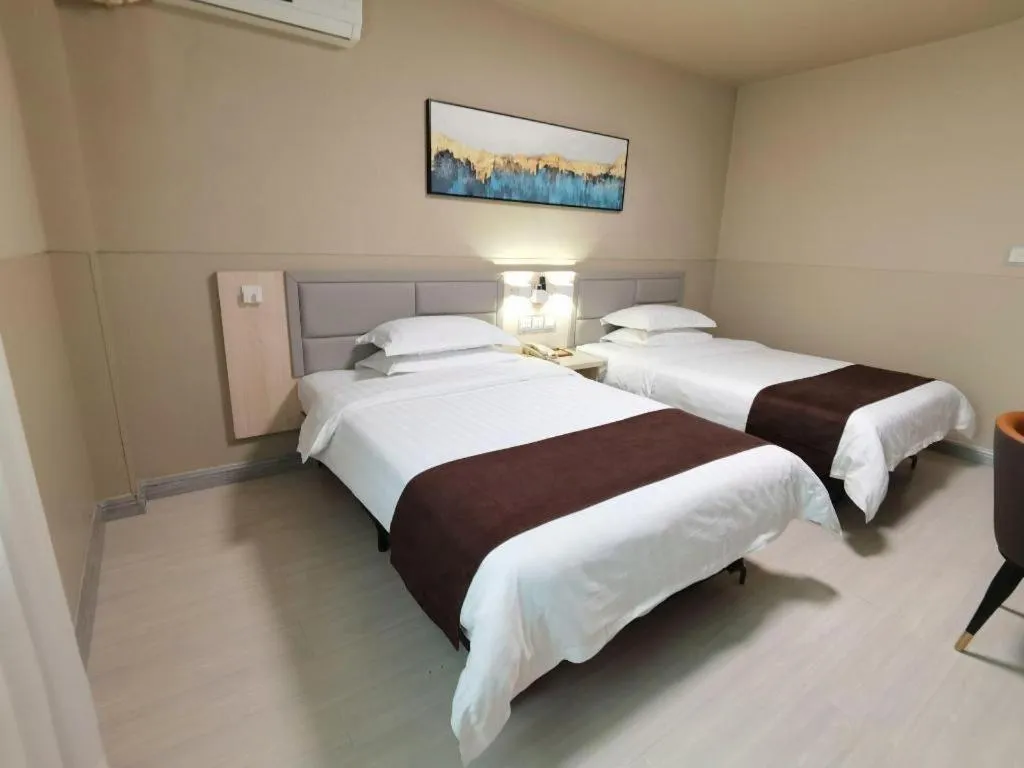 Bed in Jinjiang Inn Taiyuan Longtan Park