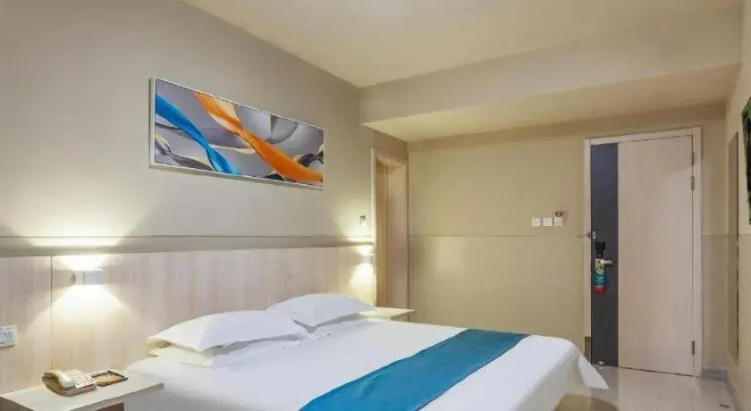 Bed in Jinjiang Inn Taiyuan Longtan Park Bed in Jinjiang Inn Taiyuan Longtan Park