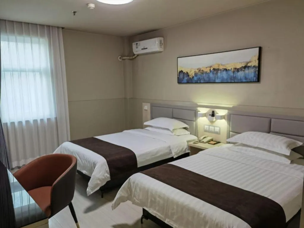 Bed in Jinjiang Inn Taiyuan Longtan Park