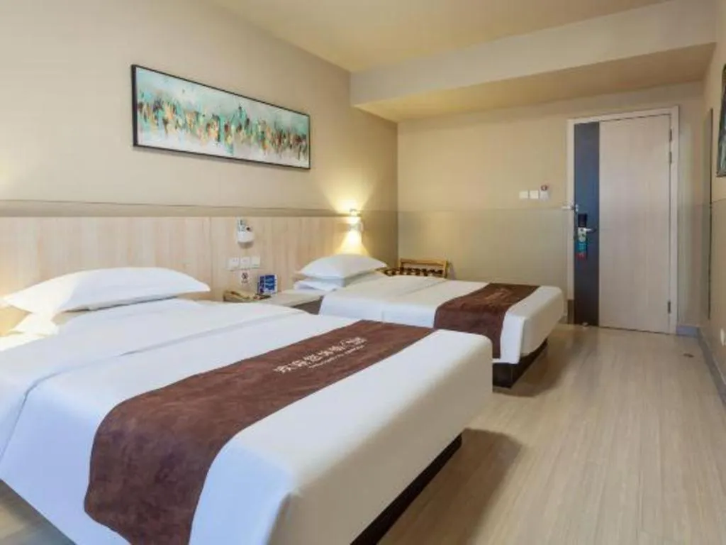 Bed in Jinjiang Inn Taiyuan Longtan Park