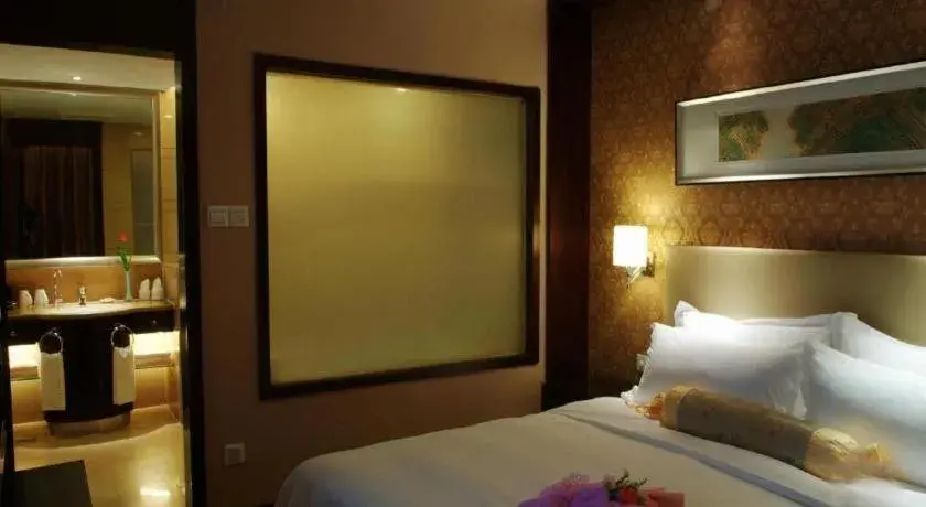 Bed in Yiwu Shinsun International Hotel Bed in Yiwu Shinsun International Hotel