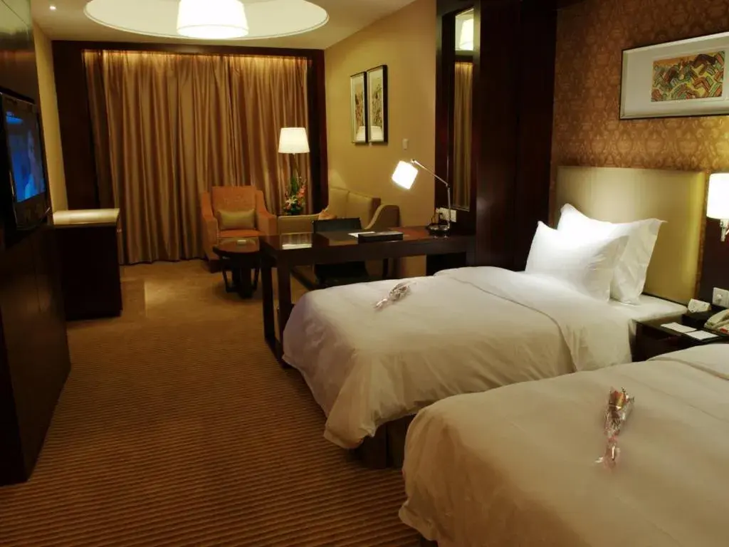 Bed in Yiwu Shinsun International Hotel Bed in Yiwu Shinsun International Hotel