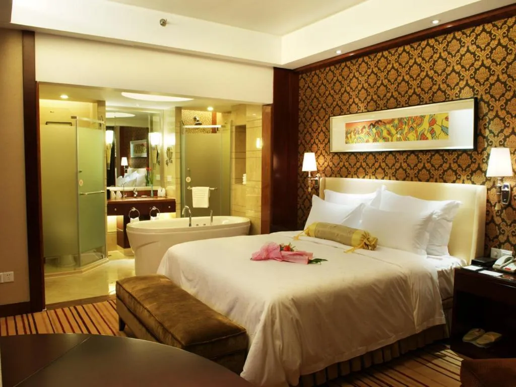 Bed in Yiwu Shinsun International Hotel