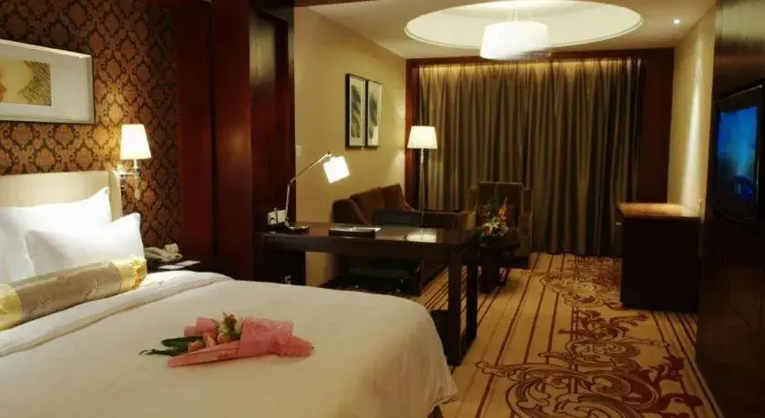 Bed in Yiwu Shinsun International Hotel Bed in Yiwu Shinsun International Hotel