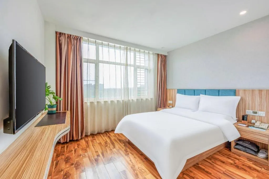 Bed in Shanshui Trend Hotel Beijing International Airport Branch