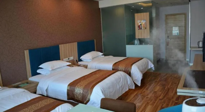 Bed in Shanshui Trend Hotel Beijing International Airport Branch