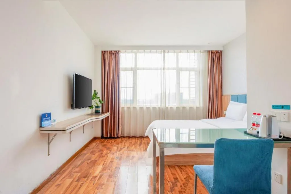 Bed in Shanshui Trend Hotel Beijing International Airport Branch