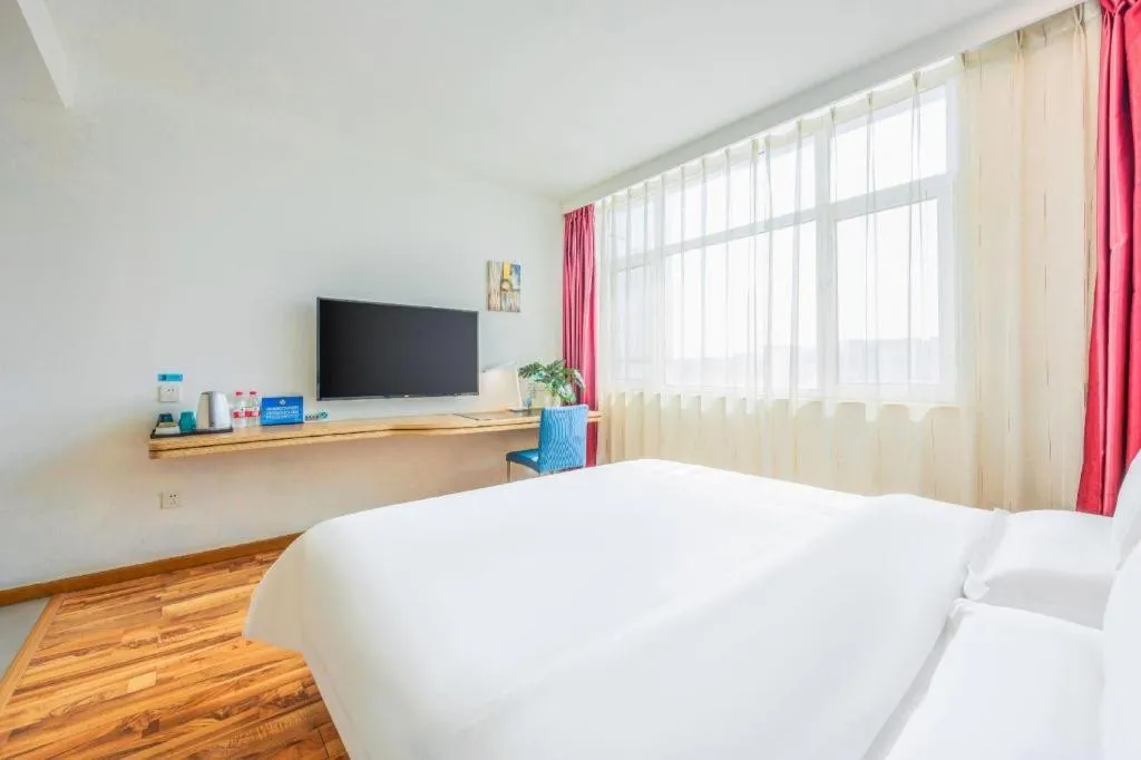 Bed in Shanshui Trend Hotel Beijing International Airport Branch