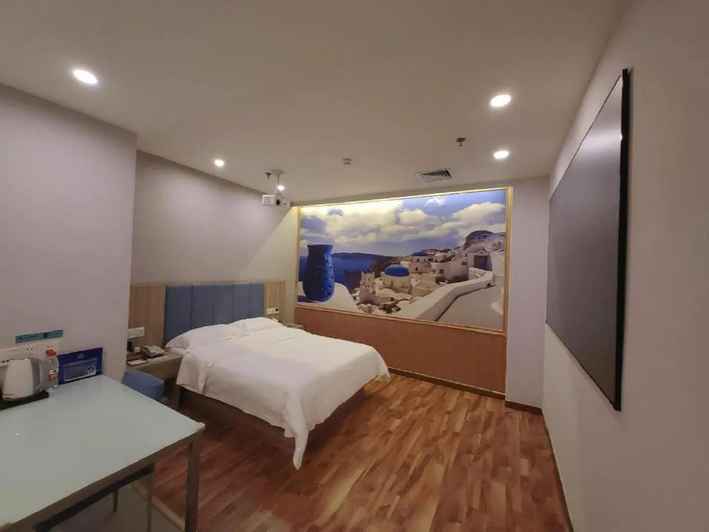 Bed in Shanshui Trend Hotel Beijing International Airport Branch