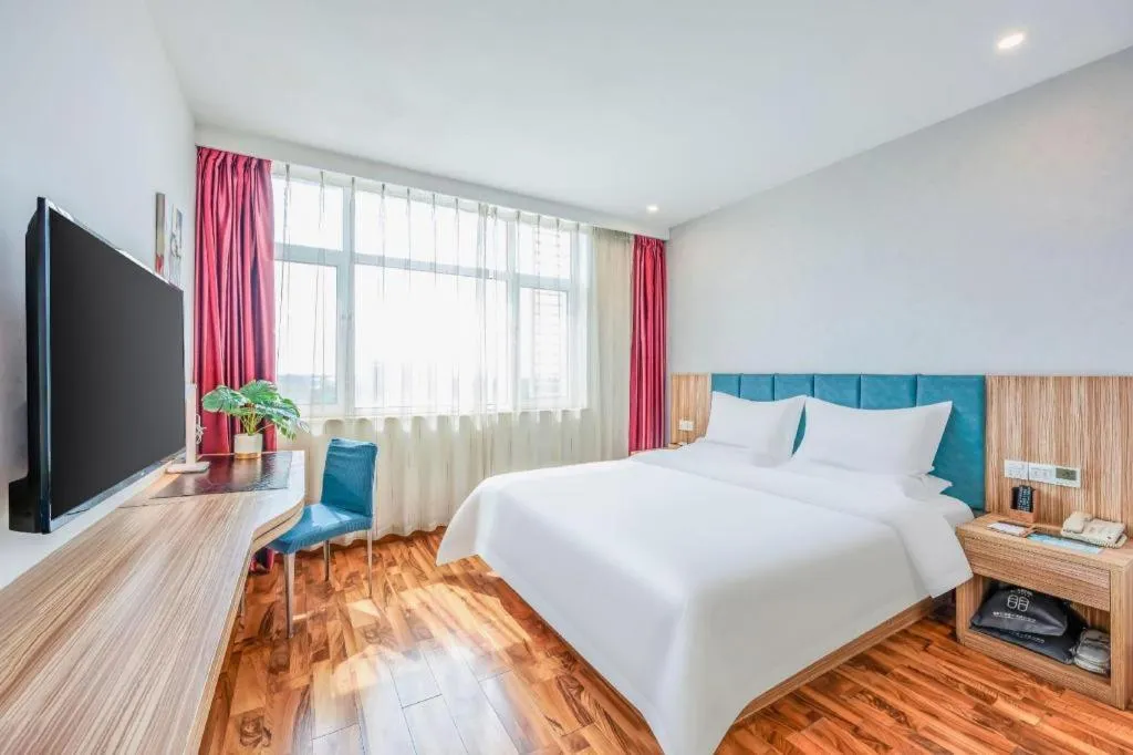 Bed in Shanshui Trend Hotel Beijing International Airport Branch