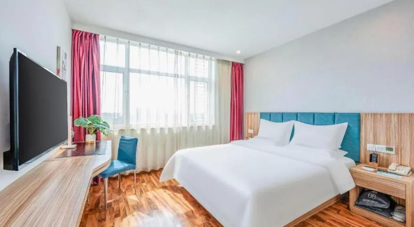 Bed in Shanshui Trend Hotel Beijing International Airport Branch