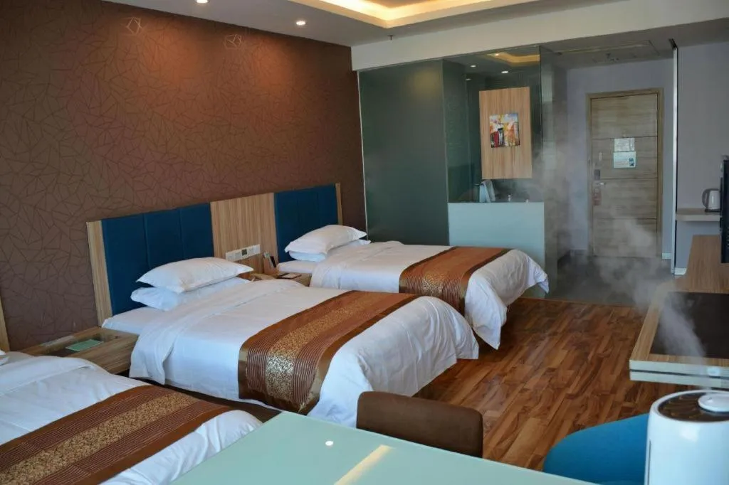 Bed in Shanshui Trend Hotel Beijing International Airport Branch