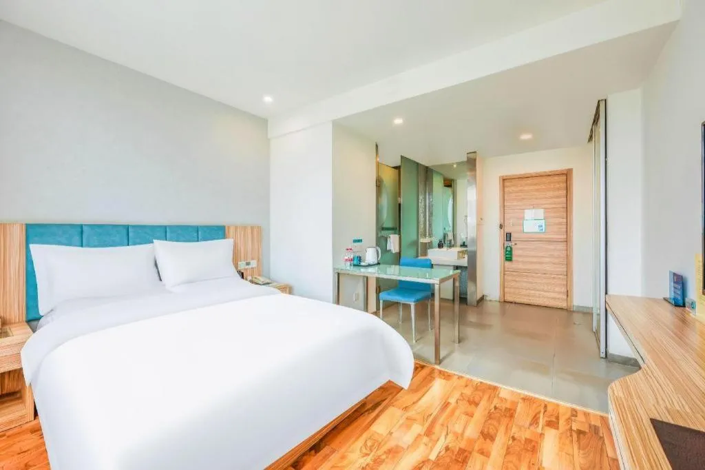 Bed in Shanshui Trend Hotel Beijing International Airport Branch