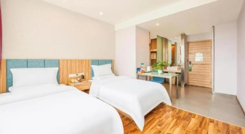 Bed in Shanshui Trend Hotel Beijing International Airport Branch