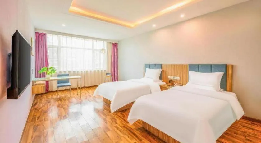 Bed in Shanshui Trend Hotel Beijing International Airport Branch