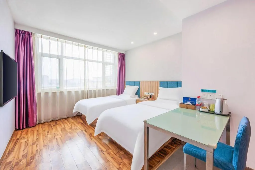 Bed in Shanshui Trend Hotel Beijing International Airport Branch