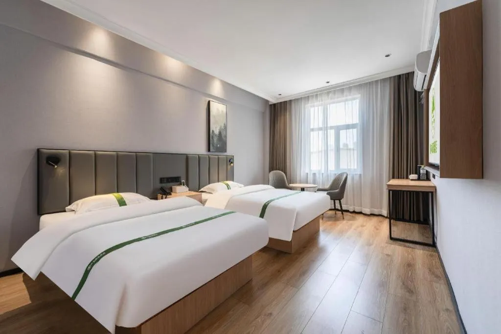 Bed in GreenTree Inn Weihai Port