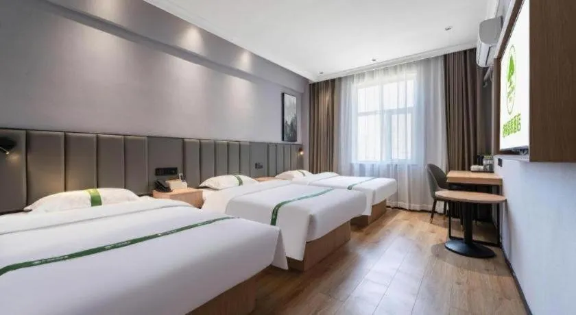 Bed in GreenTree Inn Weihai Port