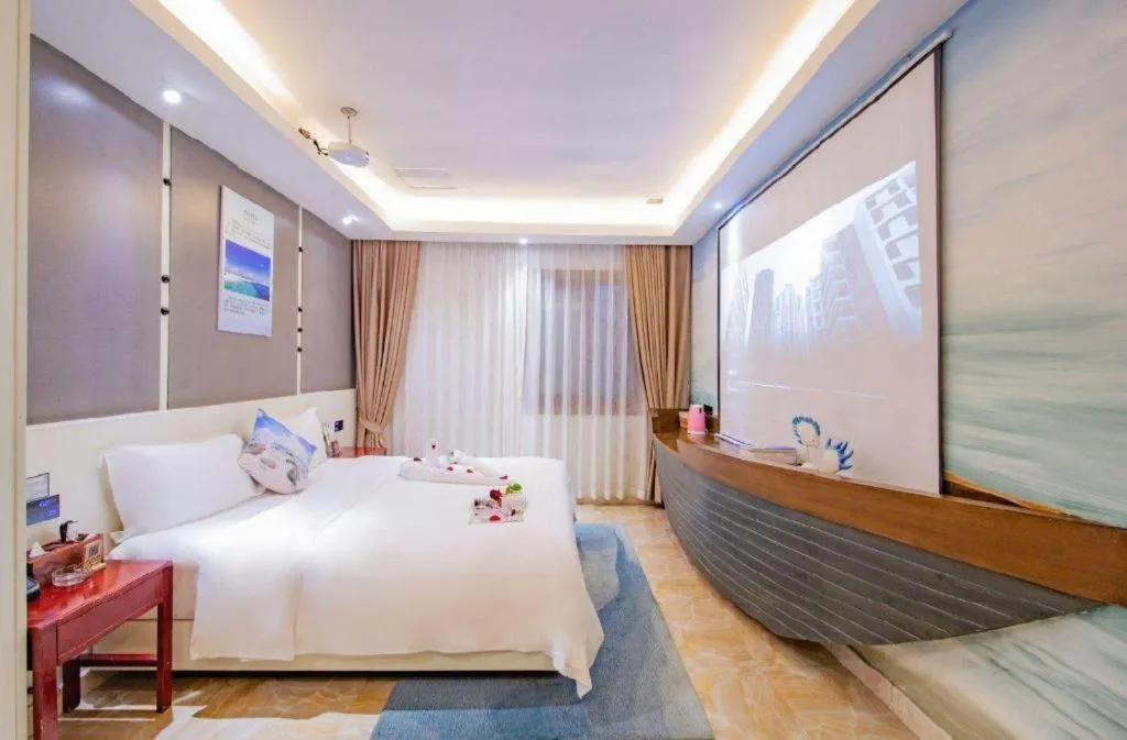 Bed in Huangma Holiday Nanhai Museum Hotel