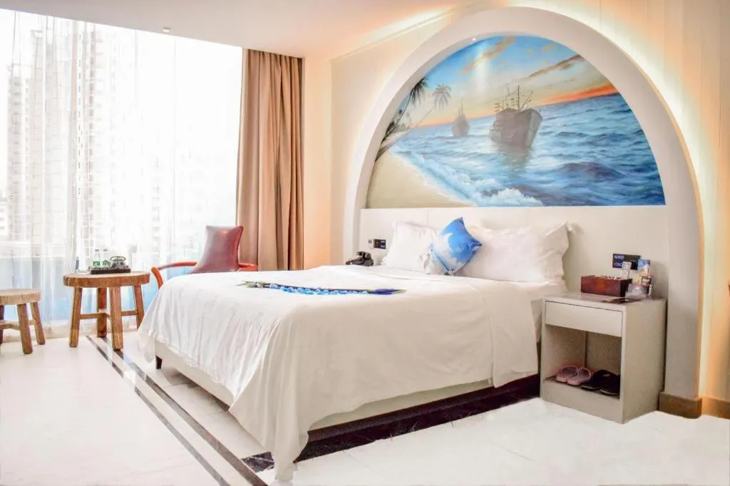 Bed in Huangma Holiday Nanhai Museum Hotel