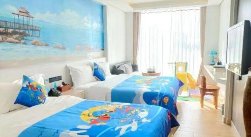 Bed in Huangma Holiday Nanhai Museum Hotel