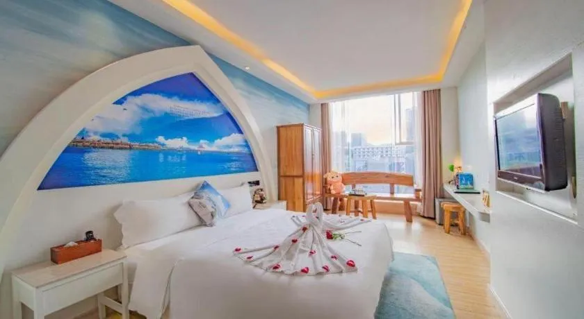 Bed in Huangma Holiday Nanhai Museum Hotel