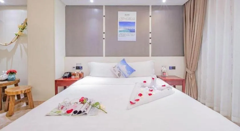 Bed in Huangma Holiday Nanhai Museum Hotel