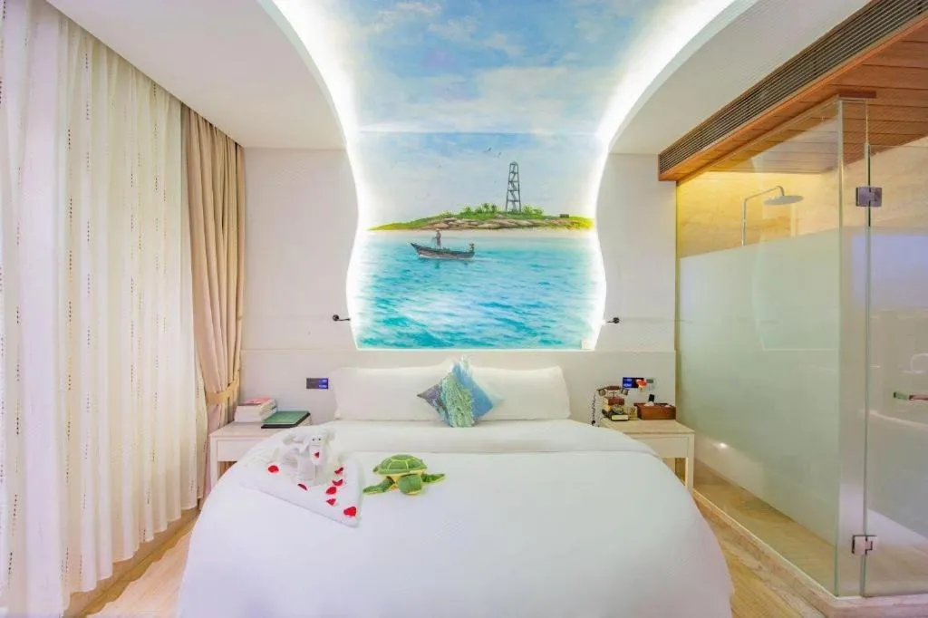 Bed in Huangma Holiday Nanhai Museum Hotel