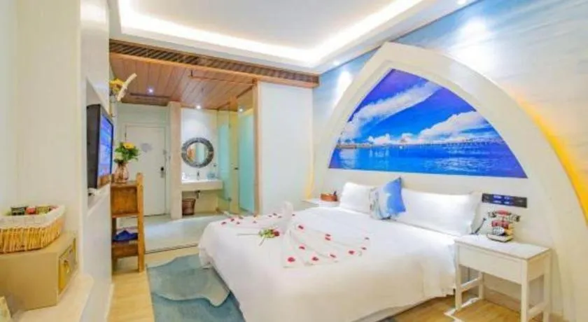 Bed in Huangma Holiday Nanhai Museum Hotel