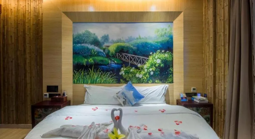 Bed in Huangma Holiday Nanhai Museum Hotel