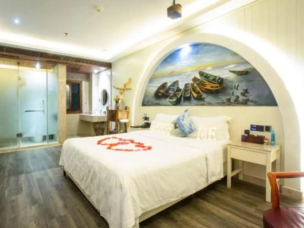 Bed in Huangma Holiday Nanhai Museum Hotel