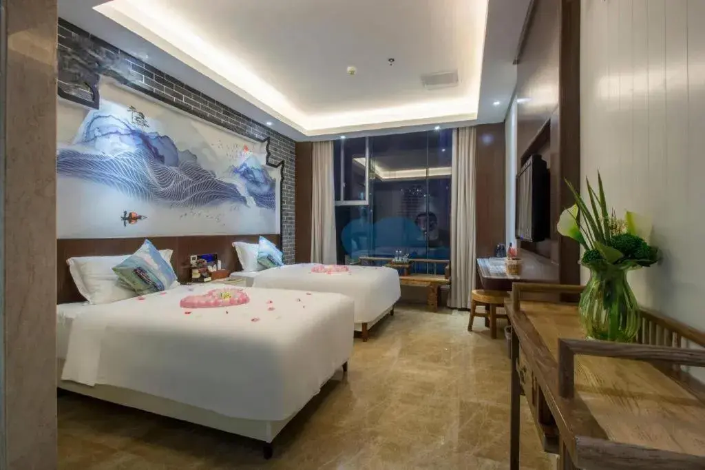 Bed in Huangma Holiday Nanhai Museum Hotel Bed in Huangma Holiday Nanhai Museum Hotel