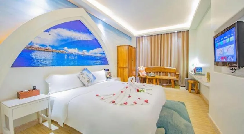 Bed in Huangma Holiday Nanhai Museum Hotel