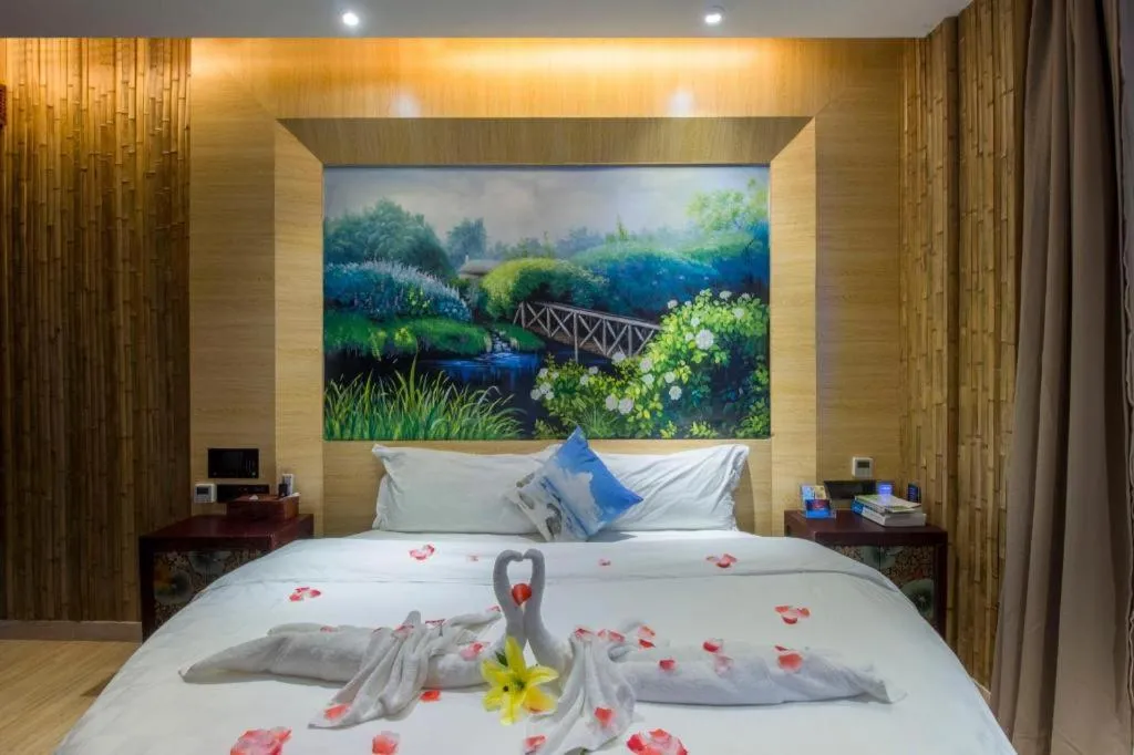 Bed in Huangma Holiday Nanhai Museum Hotel
