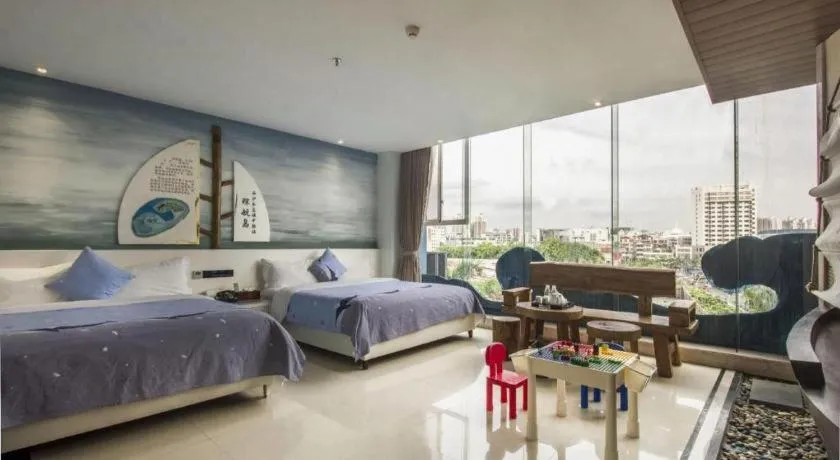 Bed in Huangma Holiday Nanhai Museum Hotel