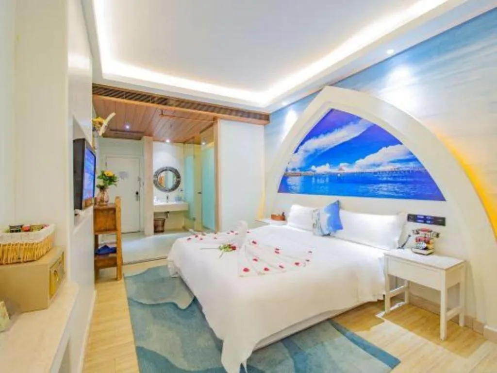 Bed in Huangma Holiday Nanhai Museum Hotel
